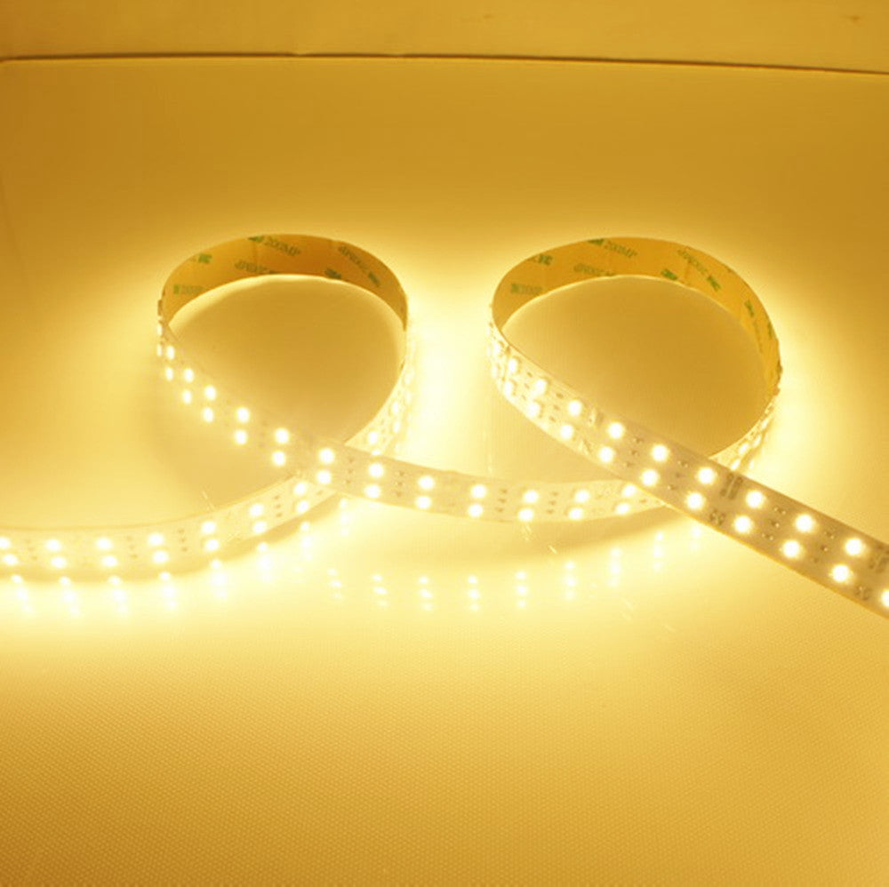 High CRI90 LED Light Strip, SMD3528-1200 240 LEDs 1200LM Per Meter, Double Row Flexible LED Strips, 15mm Wide 12V Tape