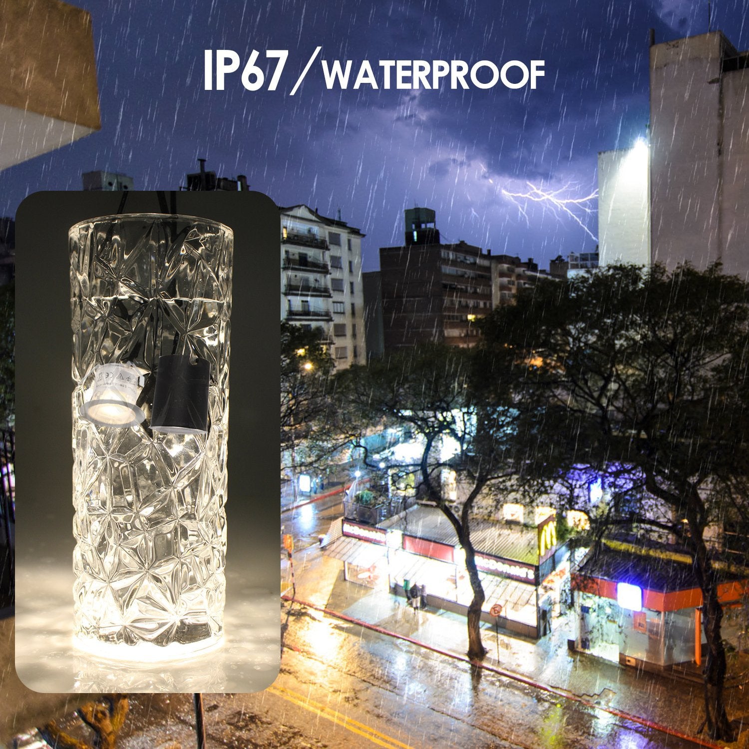 Lot de 16 spots LED encastrés d'extérieur, étanches IP67, avec coque de protection noire, pour jardin, cour, escaliers, salle de bain et cuisine