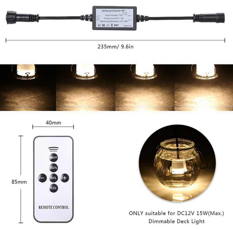Lot de 16 spots LED encastrés pour terrasse, étanches IP67, pour jardin, cour, escaliers, salle de bain et cuisine