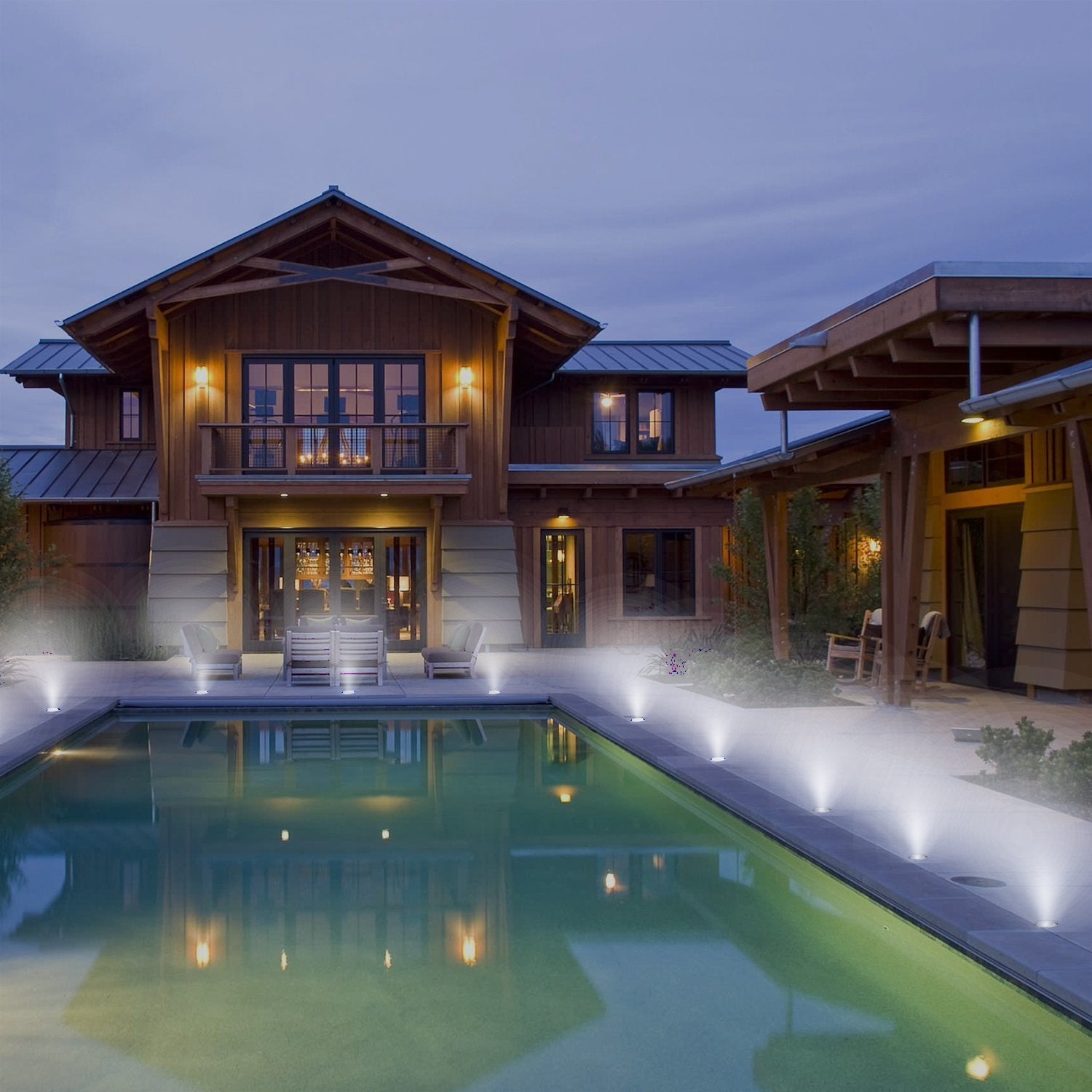 Lot de 16 spots LED encastrés pour terrasse, étanches IP67, pour jardin, cour, escaliers, salle de bain et cuisine