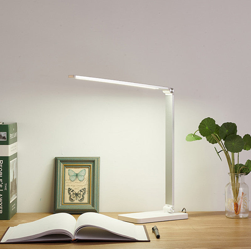 Lampe de bureau LED avec chargeurs sans fil et port de charge USB pour la maison et le bureau, lampe de bureau avec minuterie pour la lecture, les études et les travaux manuels