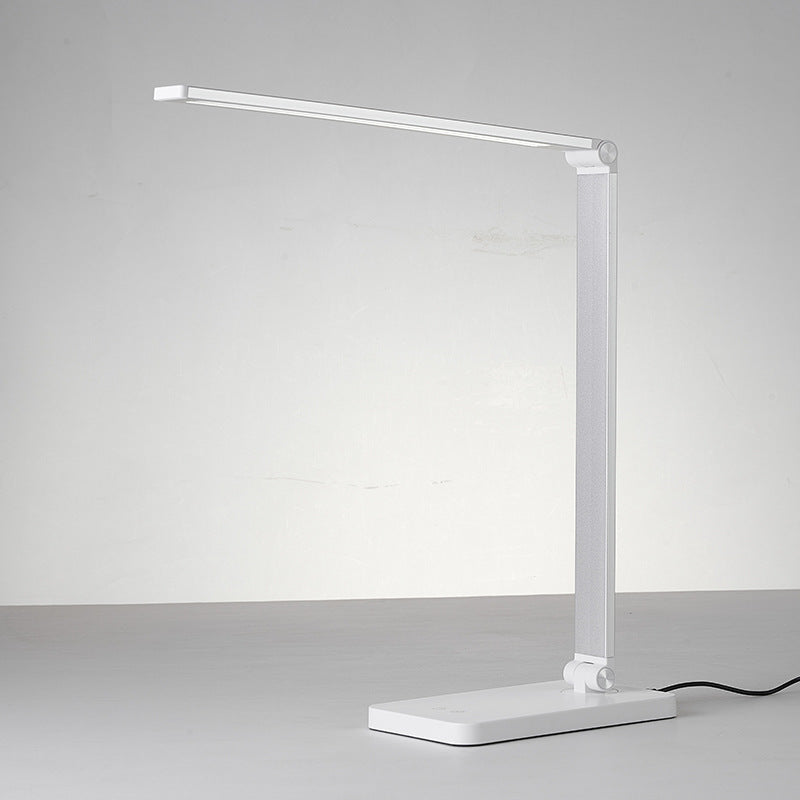 Lampe de bureau LED avec chargeurs sans fil et port de charge USB pour la maison et le bureau, lampe de bureau avec minuterie pour la lecture, les études et les travaux manuels