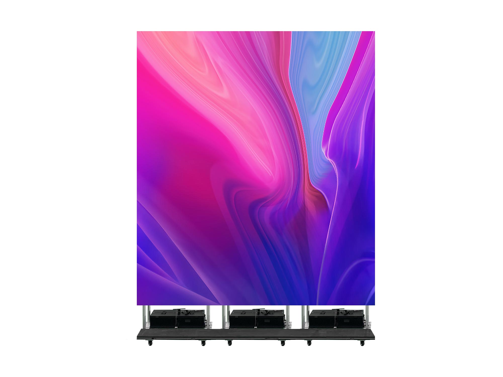 EP-M Series Foldable & Liftable LED Poster | 1×4m Indoor Display Kit | P3.9mm | Remote Control + Rolling Case Solution