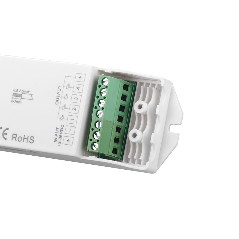 Amplificateur-répéteur EV4 RGBW/RGBWW – DC12V-36V | Amplificateur de signal 4 canaux pour bandes LED