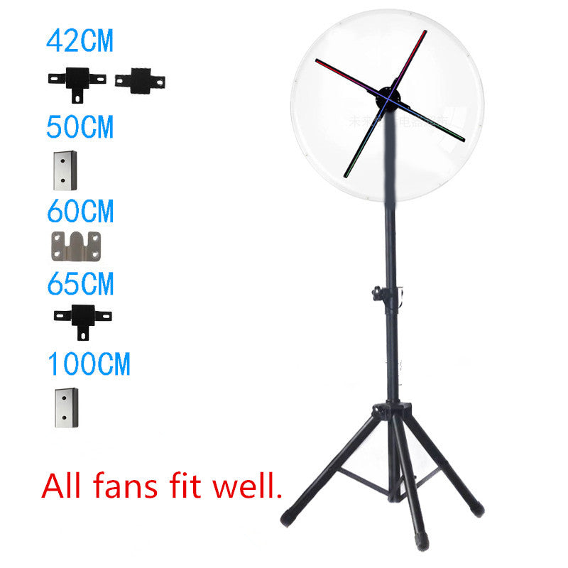 F Series Stand & Mount Options for 3D Hologram Fan | Floor Stand / Ceiling Mount (No Housing) | Compatible with F Series ≤100cm(39.4inch) | Black Finish