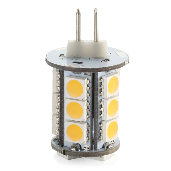 4 Pack 3.6 Watt (40Watt Equivalent) DC12V Tower type G4 Bi-pin base Lamps with 18 pcs Tri-Chip LED SMD5050