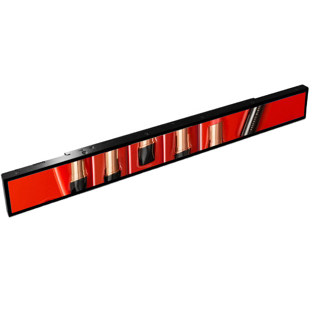 23,1 Zoll (579,5 × 37 mm sichtbar) Android Stretched LCD Bar Shelf Display | Ultrabreiter Digital Signage-Bildschirm | Cloud-/Mobil-/USB-Inhaltsupload