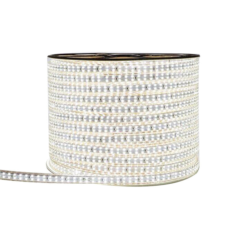 AC 110V 220V SMD2835 High Voltage Flat Strip Light 180 LEDs Per Meter Double Row with the power plug
