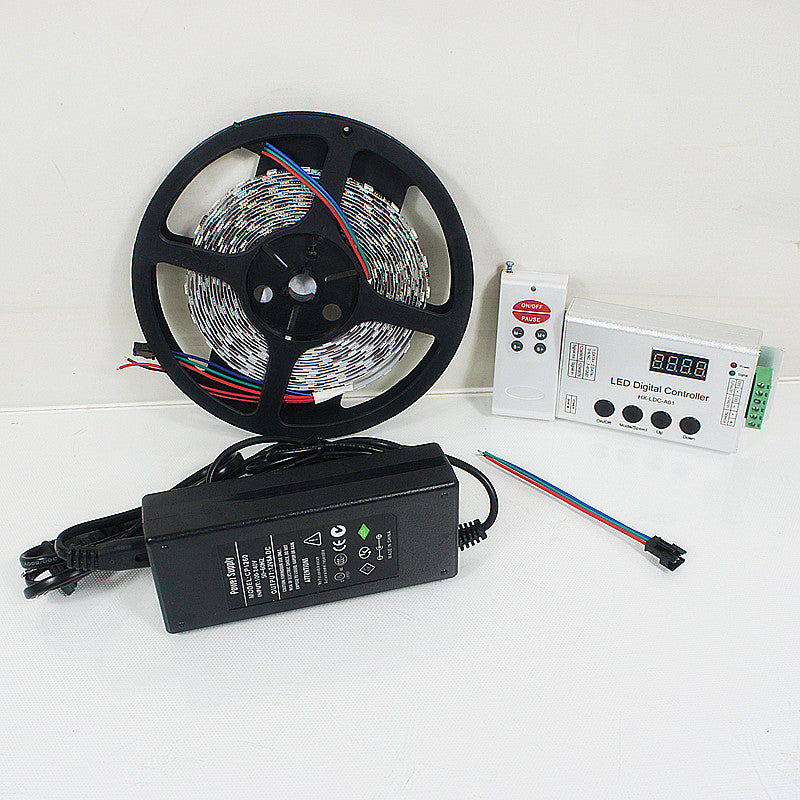 Bande lumineuse LED adressable Dream Color TM1914, 12 V CC, 5 m, 5050 pixels RVB, 60 LED par mètre