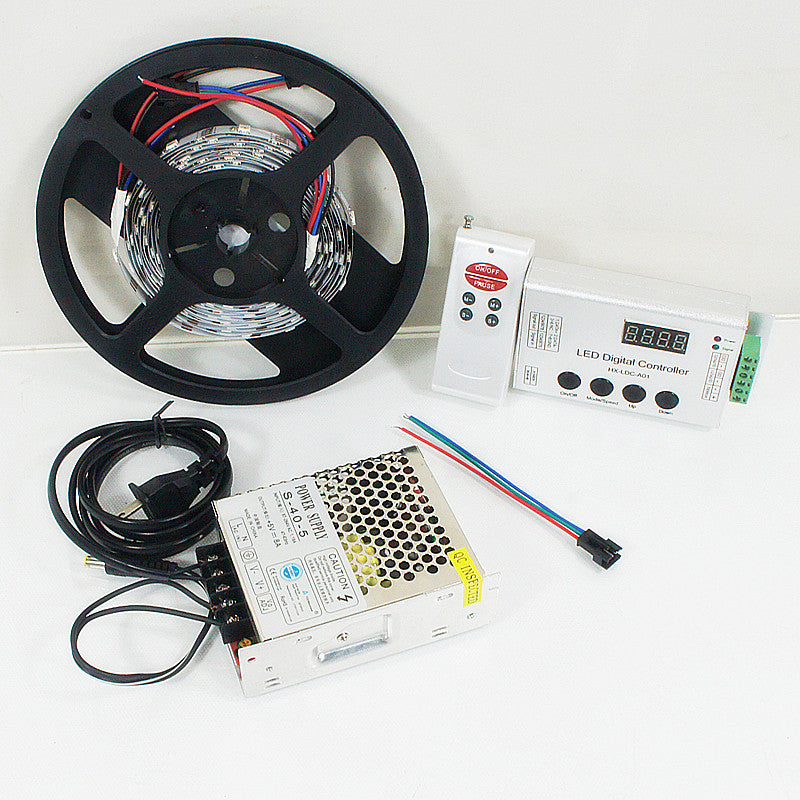 Bande lumineuse LED adressable individuellement, DC 5 V SK6812, 5 m, 5050 pixels RVB, avec 150 LED