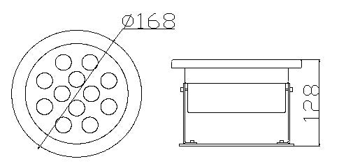 4 Pack 12W LED Under Water Light, Stainless Steel Housing, 168mm in Diameter, Single Color DC24V, IP68 Waterproof Fountain Light