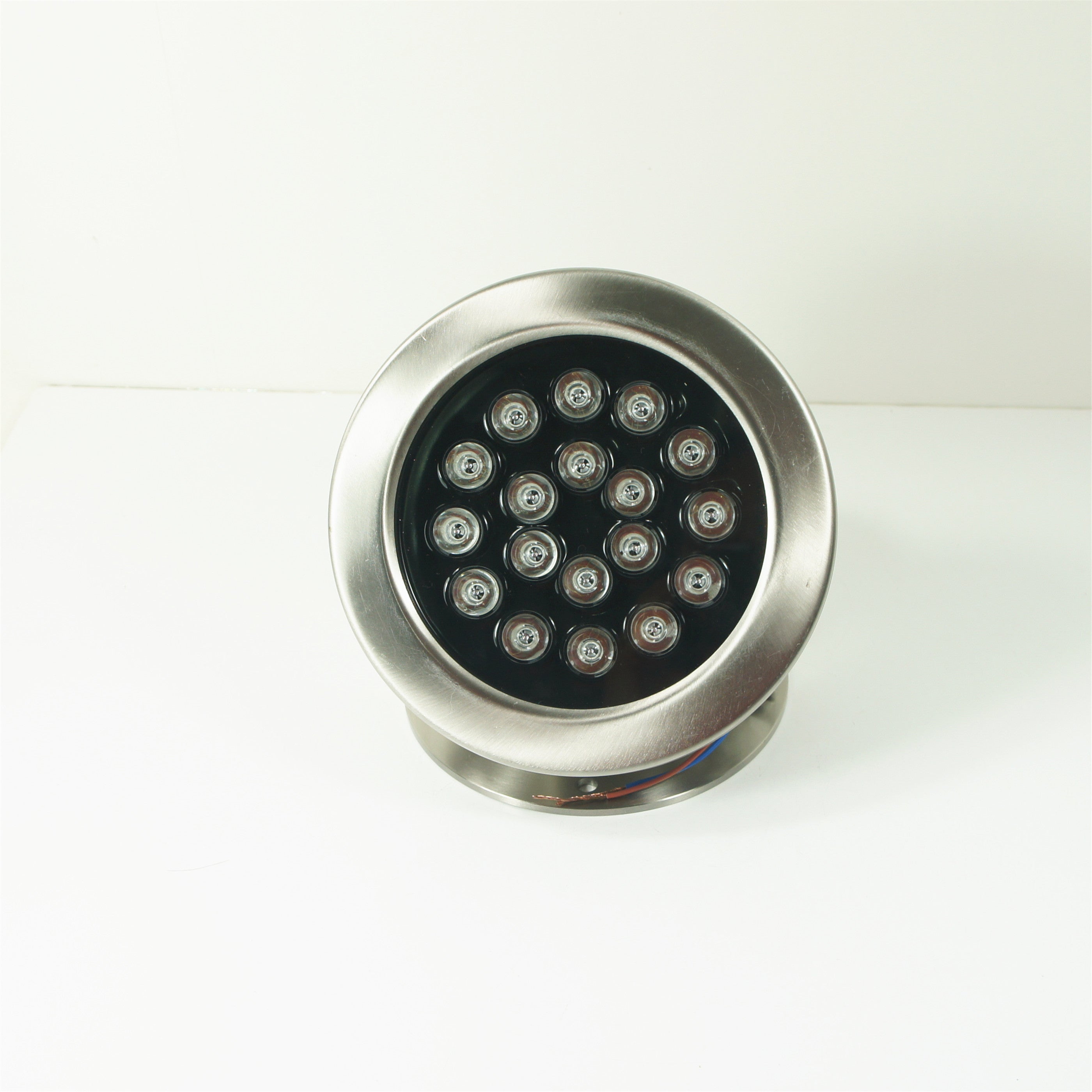 Lot de 4 lampes LED sous-marines 18 W, boîtier en acier inoxydable, diamètre 190 mm, couleur unique, DC24 V, étanche IP68, livraison gratuite