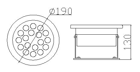 Lot de 4 lampes LED sous-marines 18 W, boîtier en acier inoxydable, diamètre 190 mm, couleur unique, DC24 V, étanche IP68, livraison gratuite