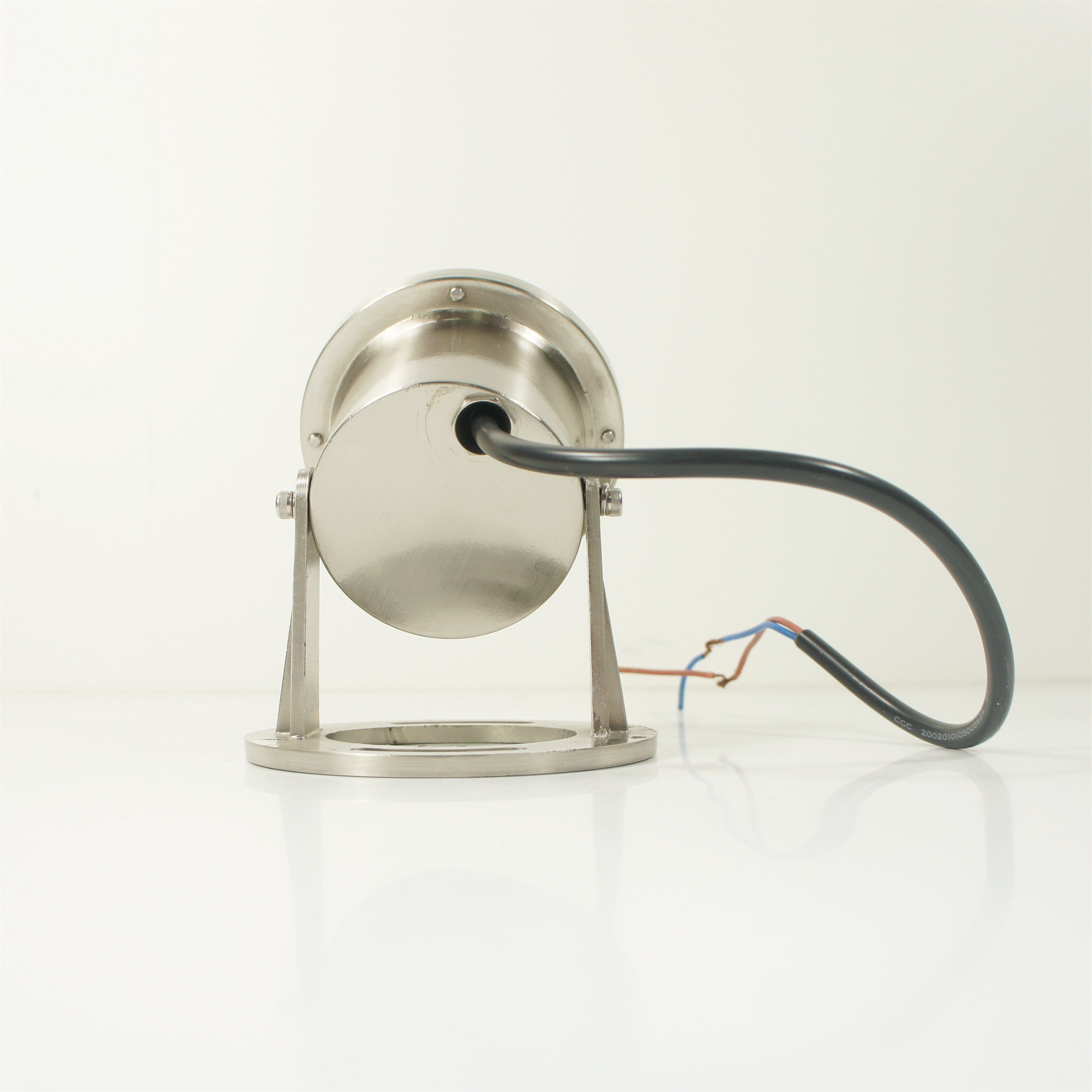 Lot de 4 lampes LED sous-marines 3 W, en acier inoxydable, étanches, diamètre 90 mm, couleur unique, DC24 V, IP68.