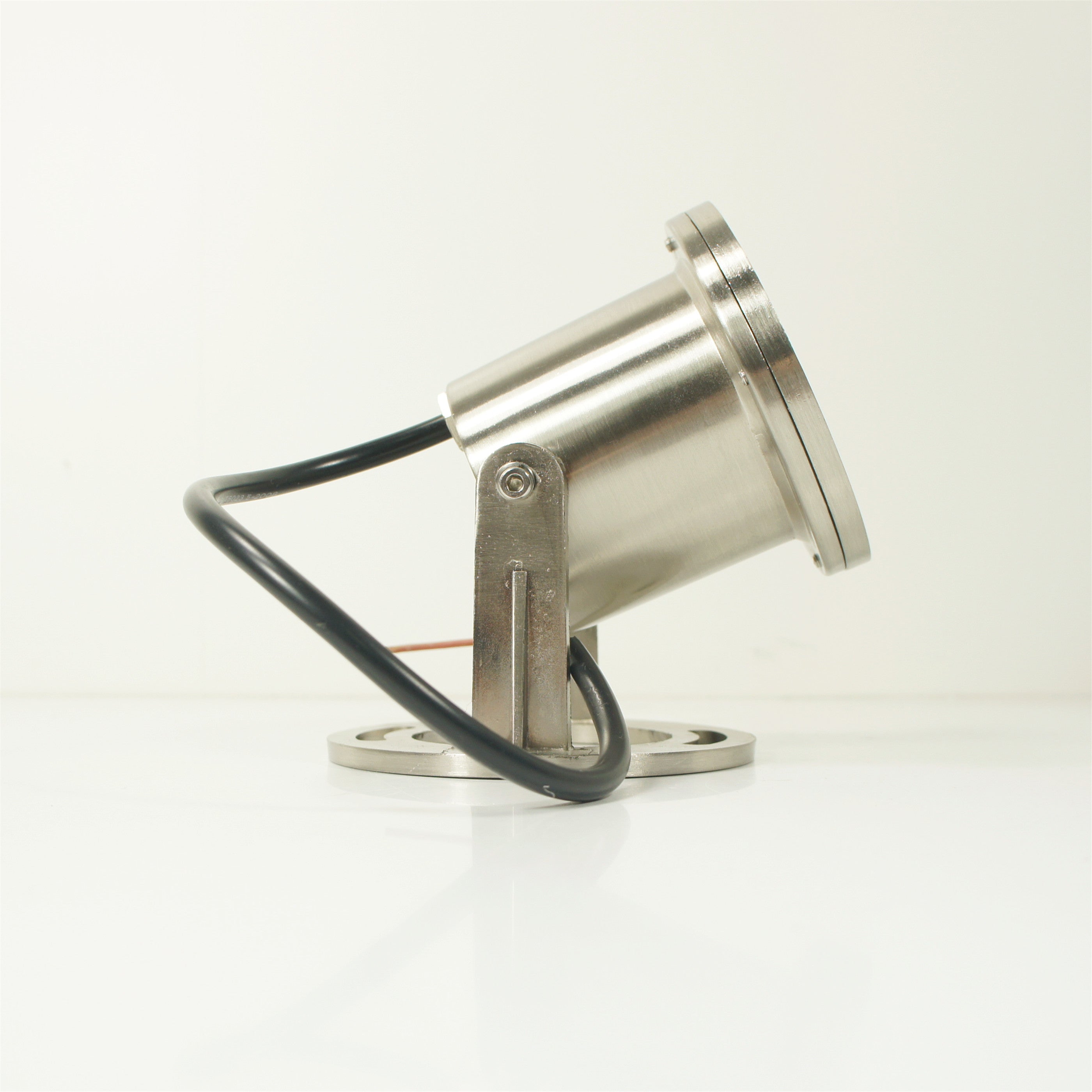 Lot de 4 lampes LED sous-marines 3 W, en acier inoxydable, étanches, diamètre 90 mm, couleur unique, DC24 V, IP68.