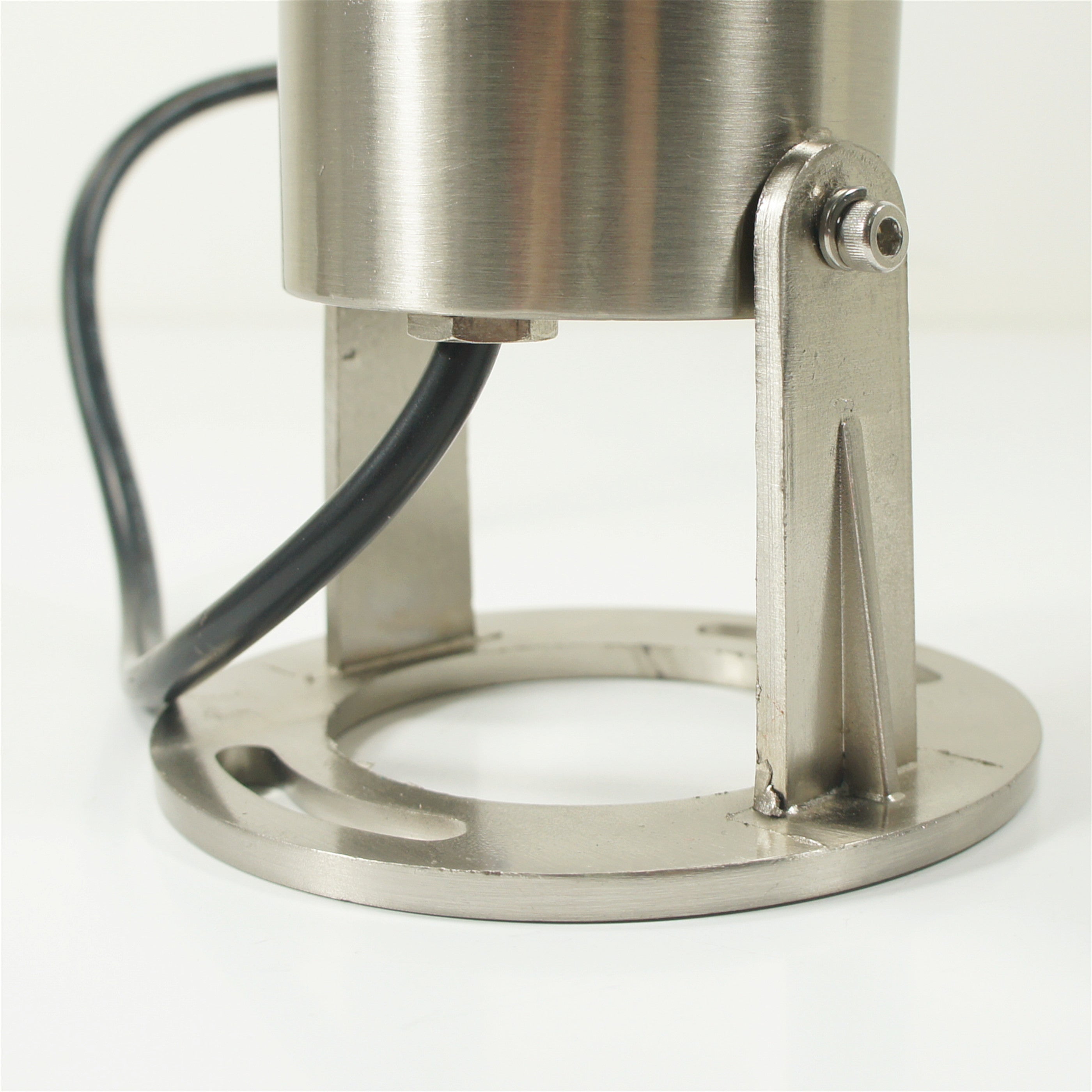 Lot de 4 lampes LED sous-marines 3 W, en acier inoxydable, étanches, diamètre 90 mm, couleur unique, DC24 V, IP68.