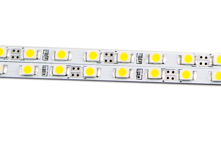 Rigid LED Strip Light SMD2835 – 120 LEDs/M, 12V/24V DC, 4mm Ultra-Narrow Bare PCB, 1 Meter (40'') Length, White & Blue, Green, Red Options, High Brightness Indoor Lighting