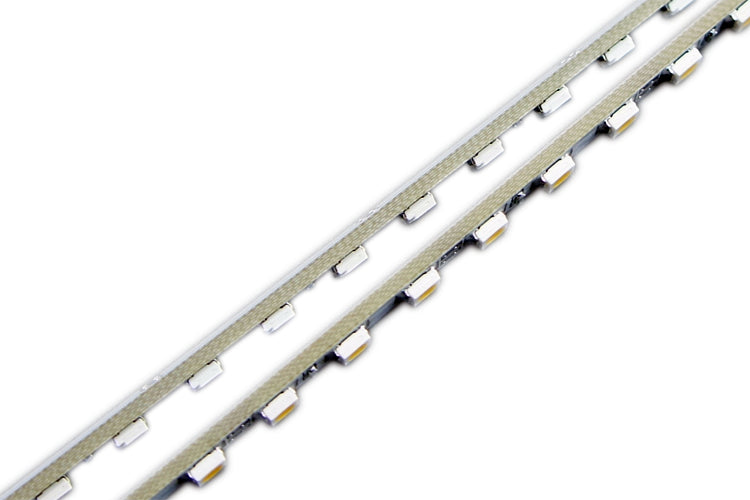 Rigid LED Strip Light SMD2835 – 120 LEDs/M, 12V/24V DC, 4mm Ultra-Narrow Bare PCB, 1 Meter (40'') Length, White & Blue, Green, Red Options, High Brightness Indoor Lighting