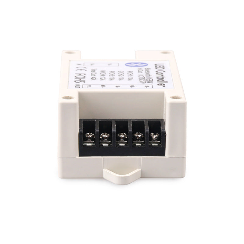 Contrôleur de bande LED RGB/RGBW Bluetooth – 12 V-24 V CC | Contrôle via application smartphone (iOS et Android) | Pour bandes LED