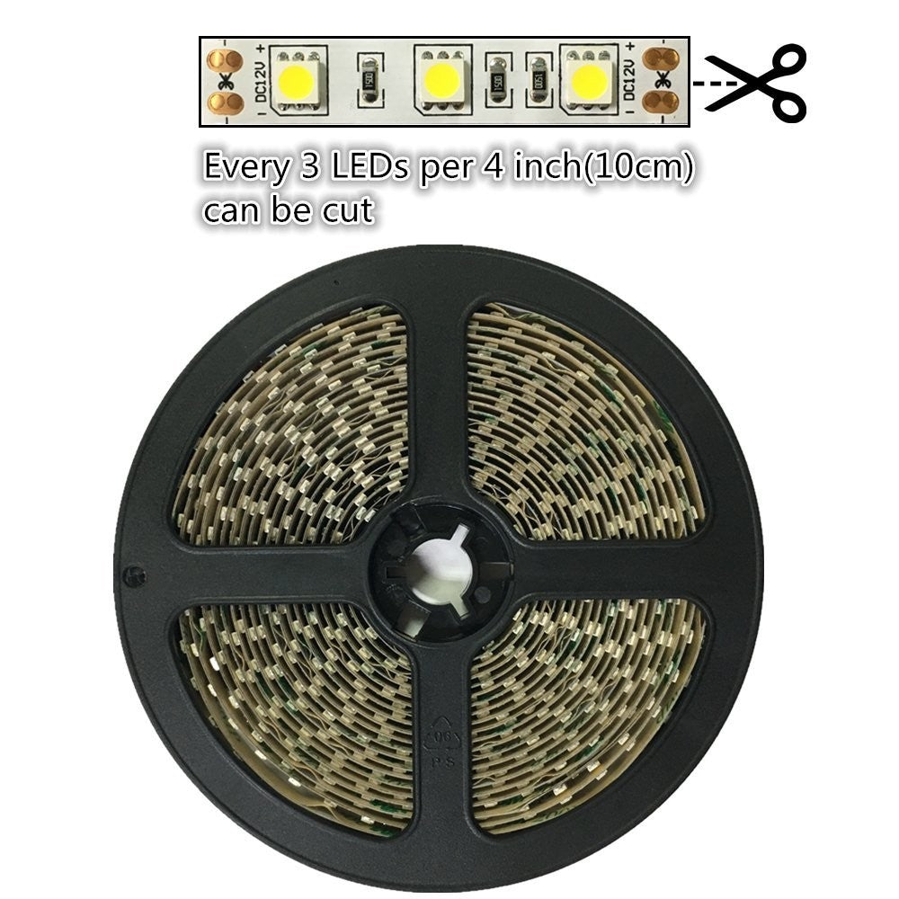 850nm SMD5050 DC12V Infrared LED Strip Light – High Brightness IR for Security, 30/60/120 LEDs/m, 5 Meters, IP00/IP65