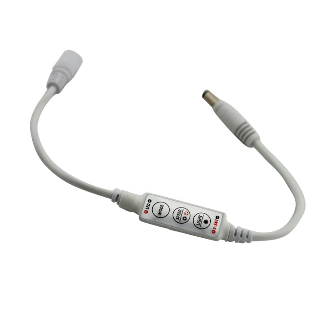 Panneau mural à variateur tactile pour bande LED monochrome – 12 V-24 V CC | Contrôleur de variateur tactile à anneau de couleur TM06 | Pour bandes LED