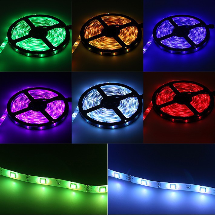 32,8 Fuß/10 m RGB-LED-Streifen-Lichtset, SMD5050 30 LEDs/m, Bluetooth kabellos, Smart-App-Steuerung