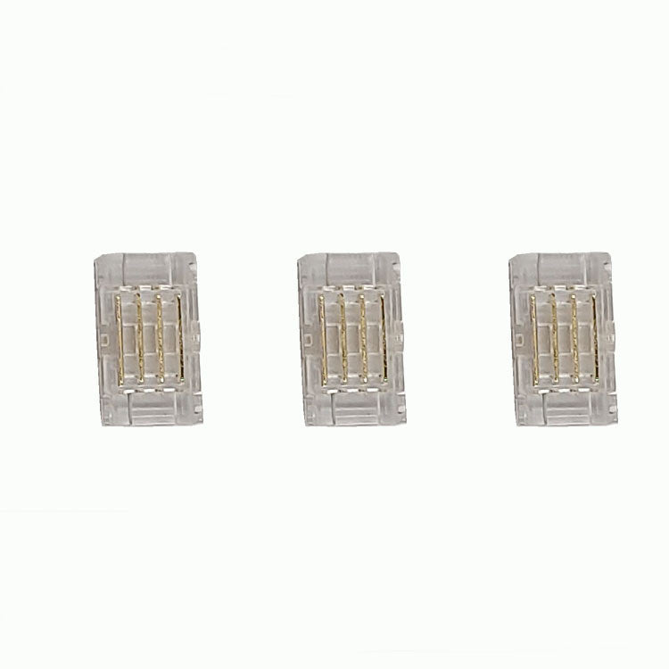 Connecteurs pour bandes LED transparentes en cristal – Clips sans soudure 10 mm 4 broches | Bande à fil / Bande à bande / Fiche femelle – Stock local États-Unis/Royaume-Uni