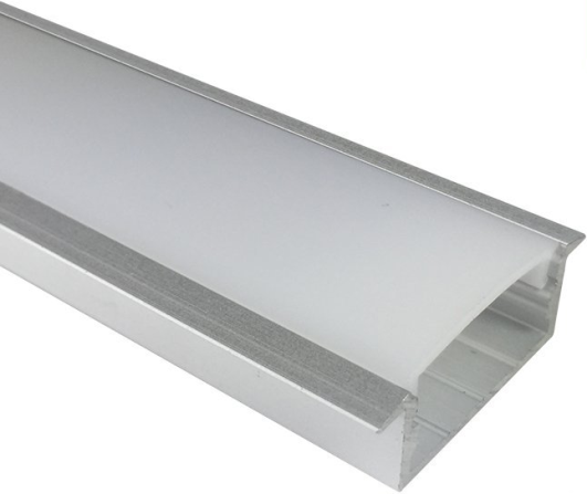 U Shape LED Channel U03-A – 20mm | Silver / Black | Milky White Cover | With Installation Accessories | – Heavy-Duty Aluminum Profile – 1m / 2m / 3m | 50 / 100-Pack