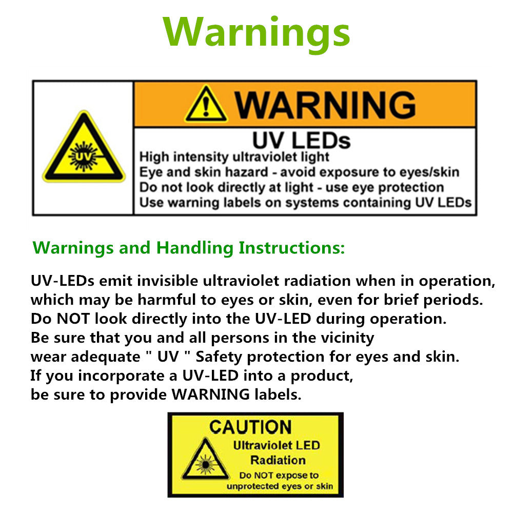 365–370nm SMD5050 UV LED Strip Light – 16.4FT / 5M | 30 / 60 / 120 LEDs/m | DC12V | Non-Waterproof / IP67 Waterproof | Not Include Power Supply | for Curing, Currency Validation & Medical Field