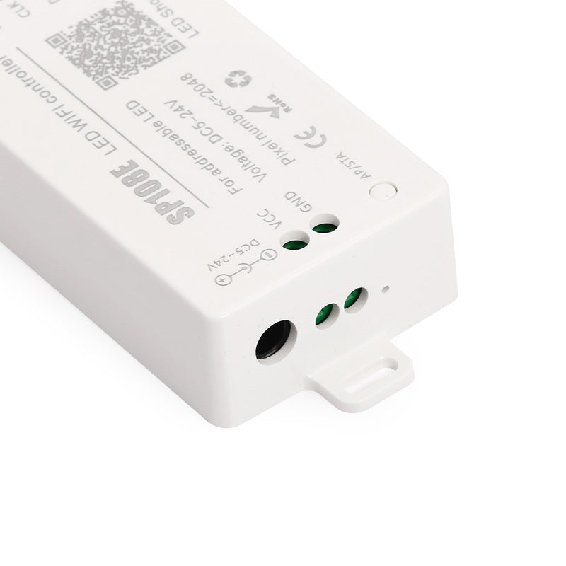 SP108E Pixel SPI LED Controller – DC5V-24V | Wireless App Control | Max 2048 Pixels | For Addressable RGB/RGBW LED Strips