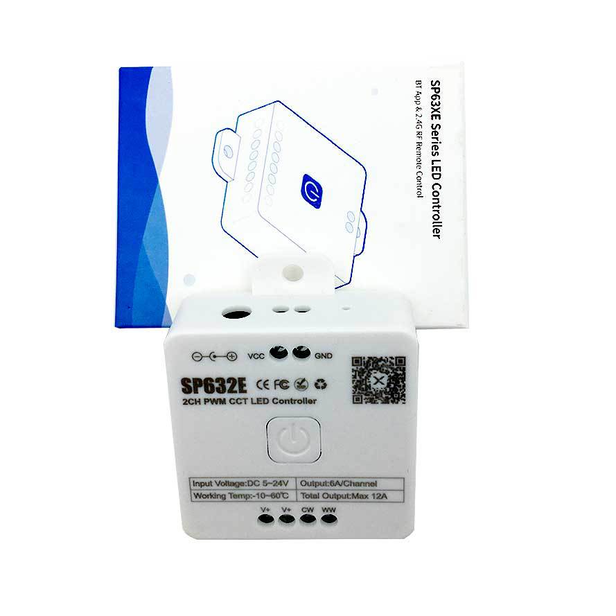 SP63X SPI Bluetooth Music LED Controller Series – DC5V-24V | APP + Music Control | For Addressable LED Strips & LED Lights (iOS/Android)
