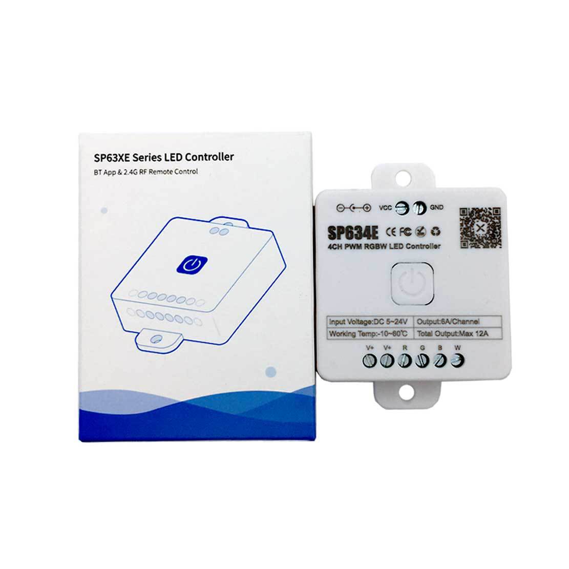 SP63X SPI Bluetooth Music LED Controller Series – DC5V-24V | APP + Music Control | For Addressable LED Strips & LED Lights (iOS/Android)