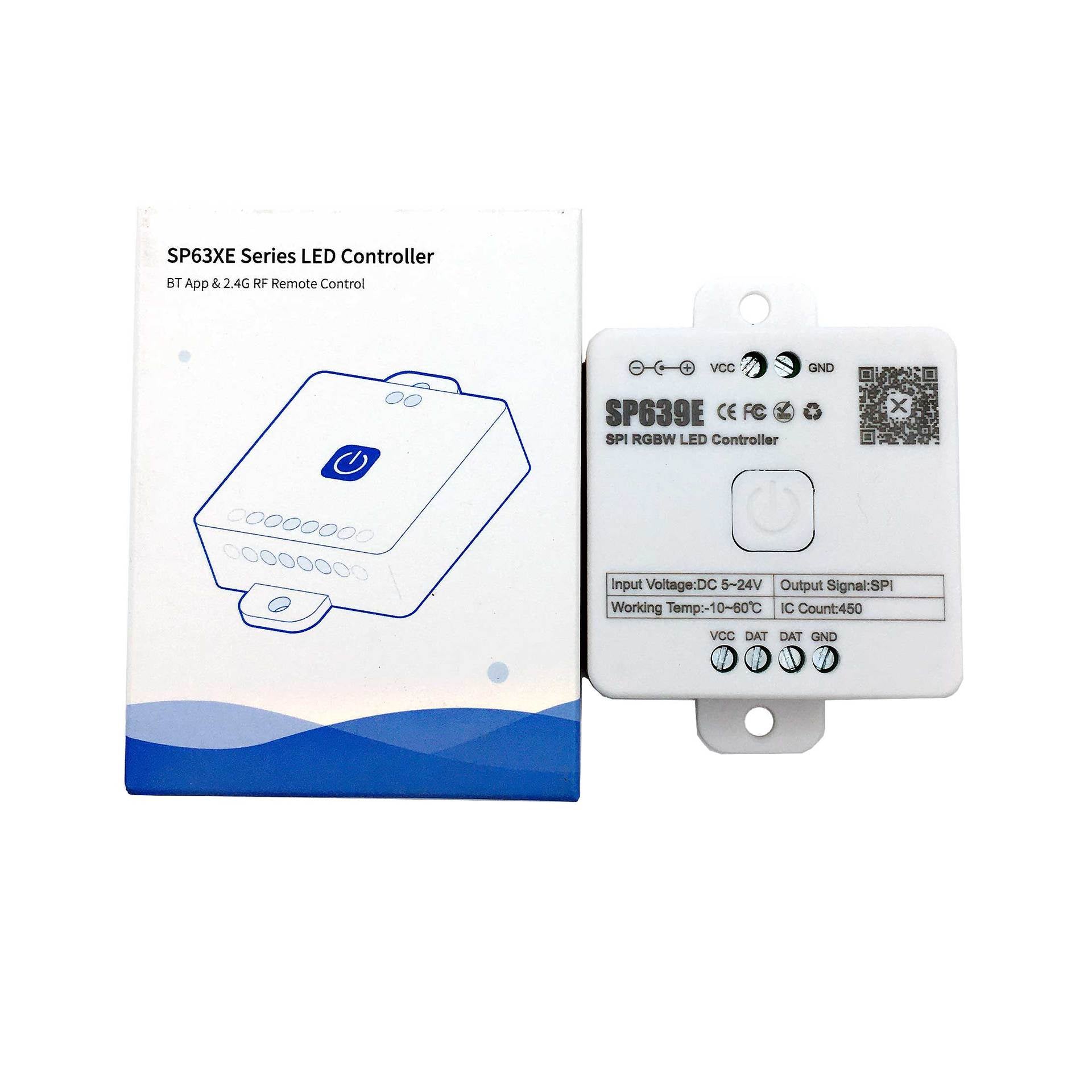 SP63X SPI Bluetooth Music LED Controller Series – DC5V-24V | APP + Music Control | For Addressable LED Strips & LED Lights (iOS/Android)