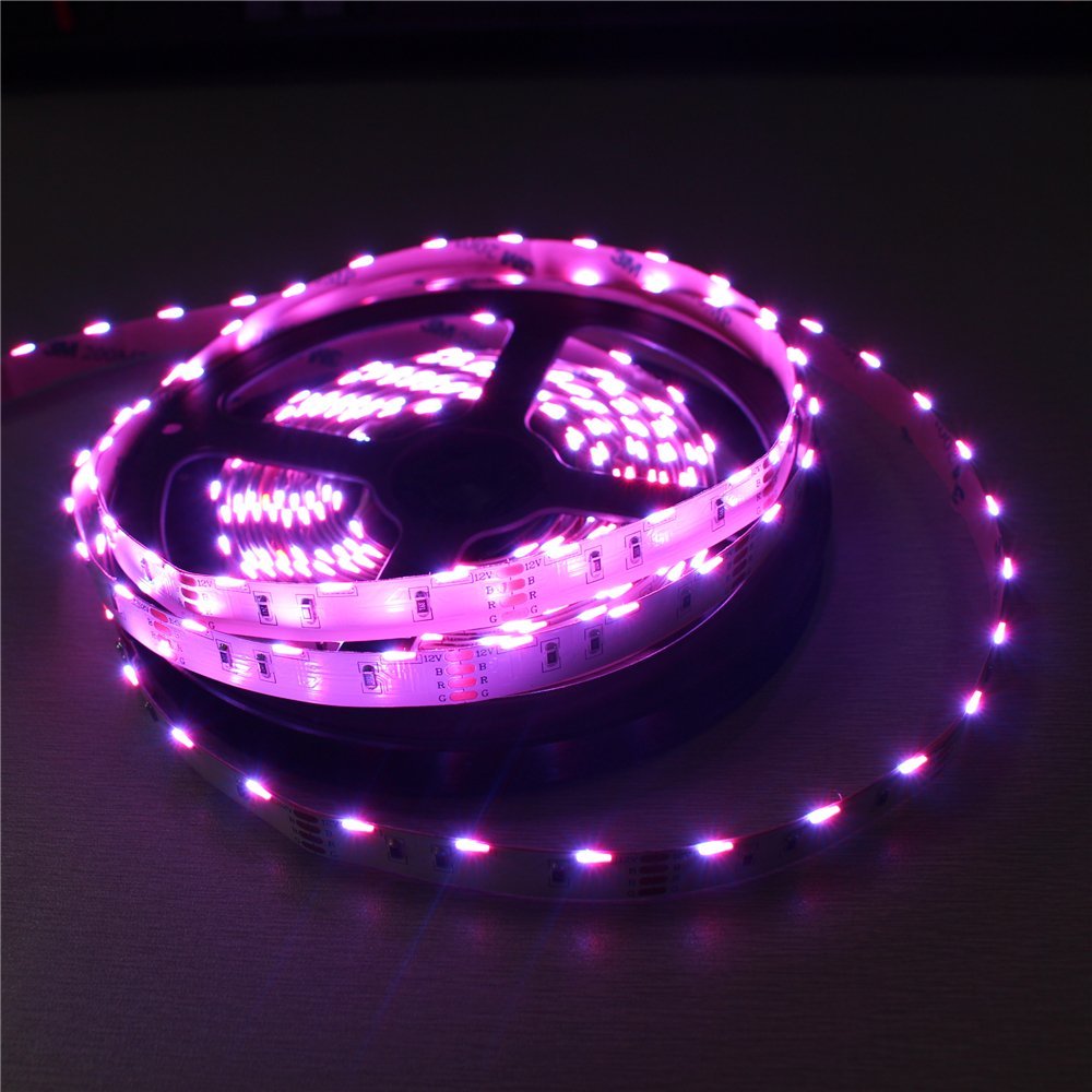 SMD020 seitlich emittierende RGB-Farbwechsel-LED-Streifenlichter, 16,4 FT/5 M 60 LEDs pro Meter LED-Band