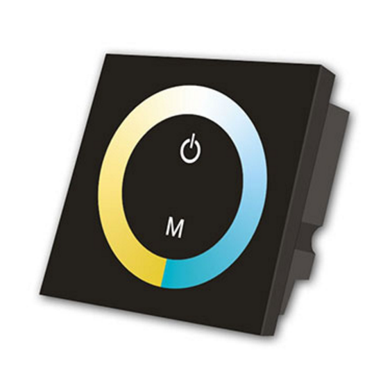 Contrôleur LED mural tactile 12 V-24 V CC | Double température de couleur blanche réglable | Pour bandes LED