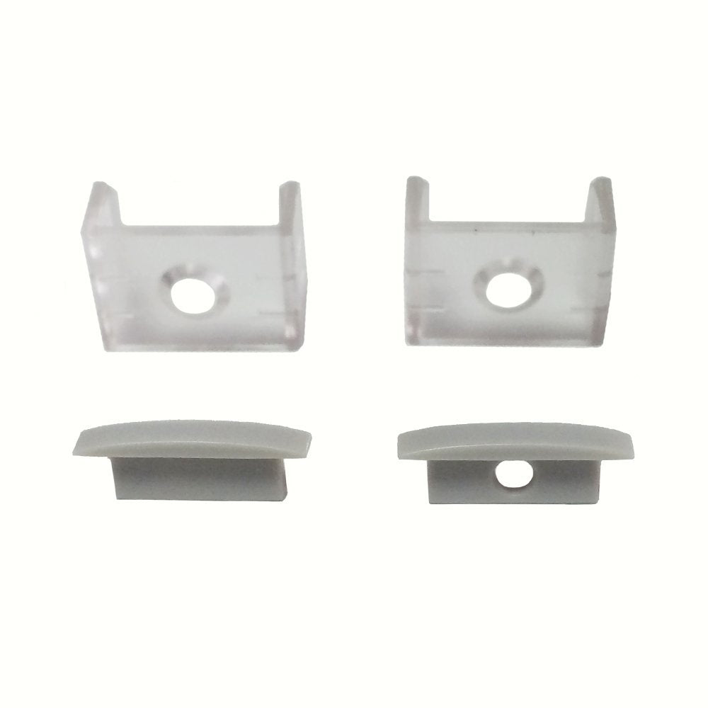 U Shape LED Channel U01-A – 12mm | Silver / Black | Milky White Cover | With Installation Accessories |  – Heavy-Duty Aluminum Profile – 1m / 2m / 3m | 50 / 100-Pack