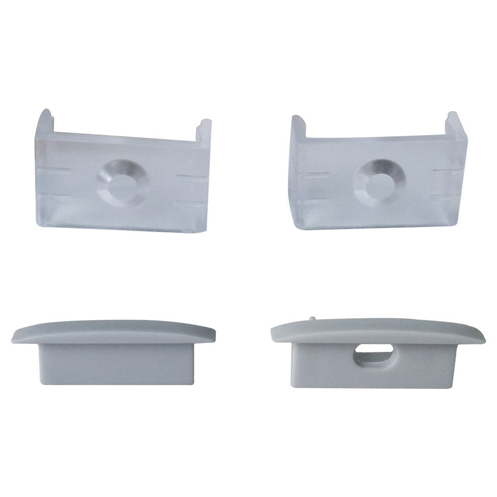 U Shape LED Channel U03-A – 20mm | Silver / Black | Milky White Cover | With Installation Accessories | – Heavy-Duty Aluminum Profile – 1m / 2m / 3m | 50 / 100-Pack
