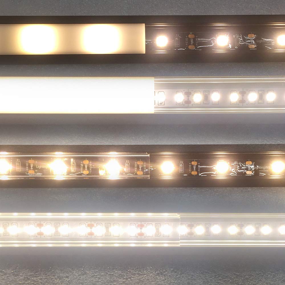 V Shape LED Channel V02-A – 12mm | Silver / Black | Milky White Cover | With Installation Accessories | – Heavy-Duty Aluminum Profile – 1m / 2m / 3m | 50 / 100-Pack