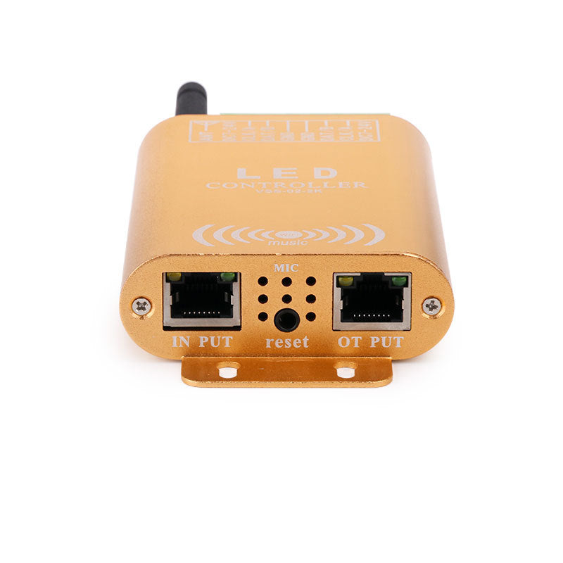 Contrôleur LED SPI Pixel Music Pixel Wi-Fi – DC7V-24V | Contrôle par application et par le son | Boîtier en aluminium | Pour bandes LED RGB/RGBW adressables