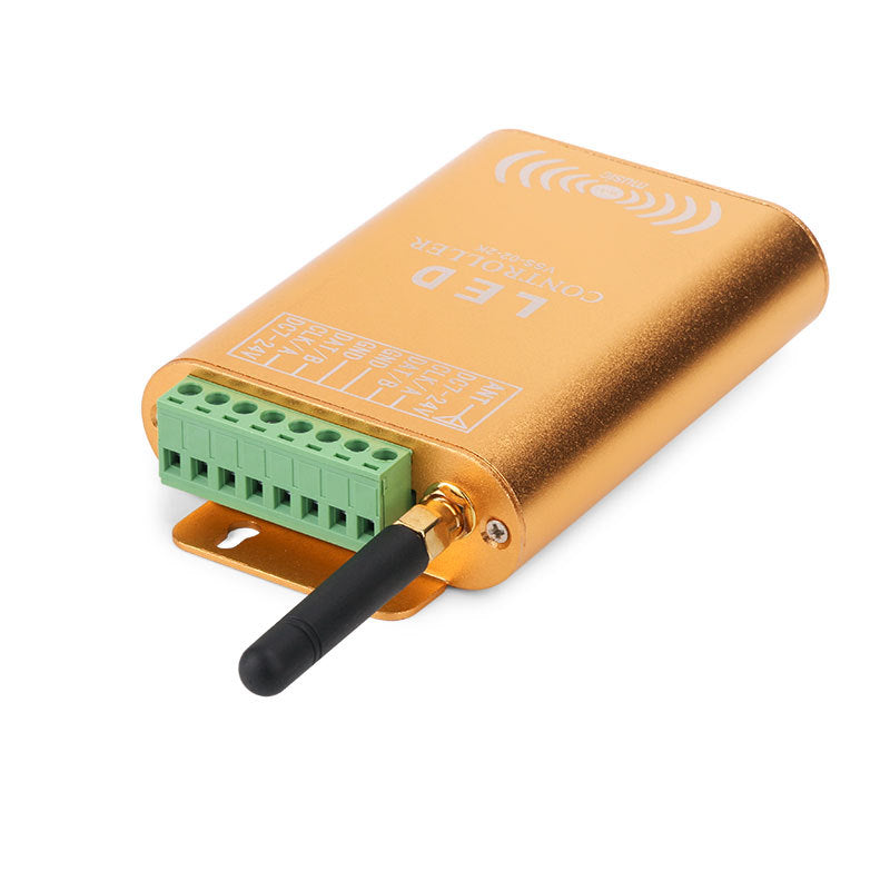 Contrôleur LED SPI Pixel Music Pixel Wi-Fi – DC7V-24V | Contrôle par application et par le son | Boîtier en aluminium | Pour bandes LED RGB/RGBW adressables