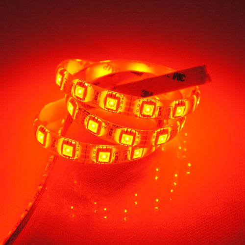 635nm SMD5050 DC12V Red LED Strip Light – Bright Red for Indicators & Signage, 30/60/120 LEDs/m, 5 Meters, IP00/IP65