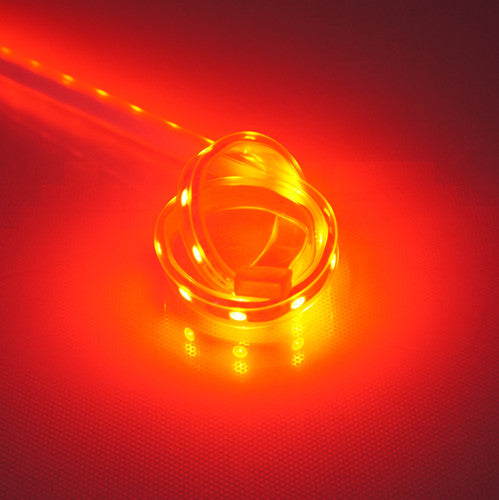 635nm SMD5050 DC12V Red LED Strip Light – Bright Red for Indicators & Signage, 30/60/120 LEDs/m, 5 Meters, IP00/IP65