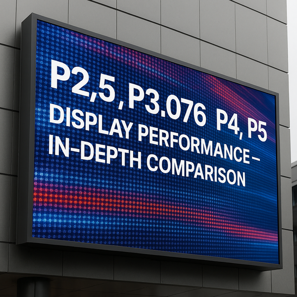 P2.5, P3.076, P4, P5, P8 Display Performance – In-Depth Comparison