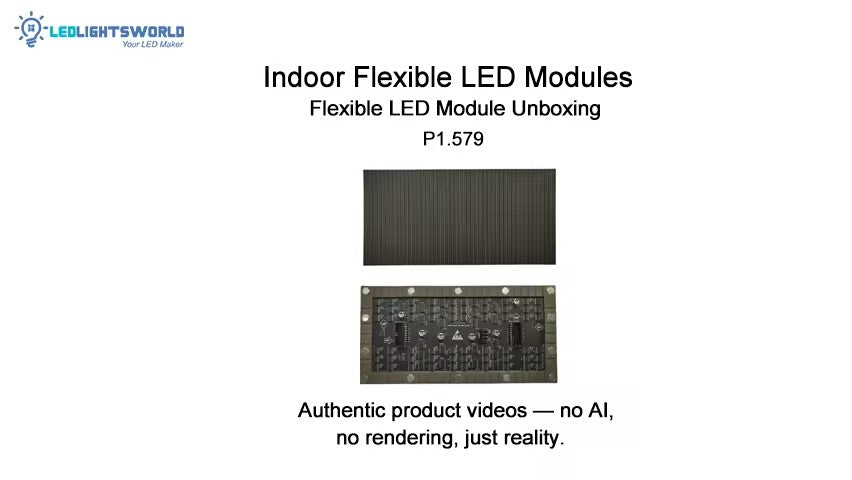 IF-2S Flexible LED Module P1.579 Soft Magnetic Indoor Display Demo | LEDLightsWorld
