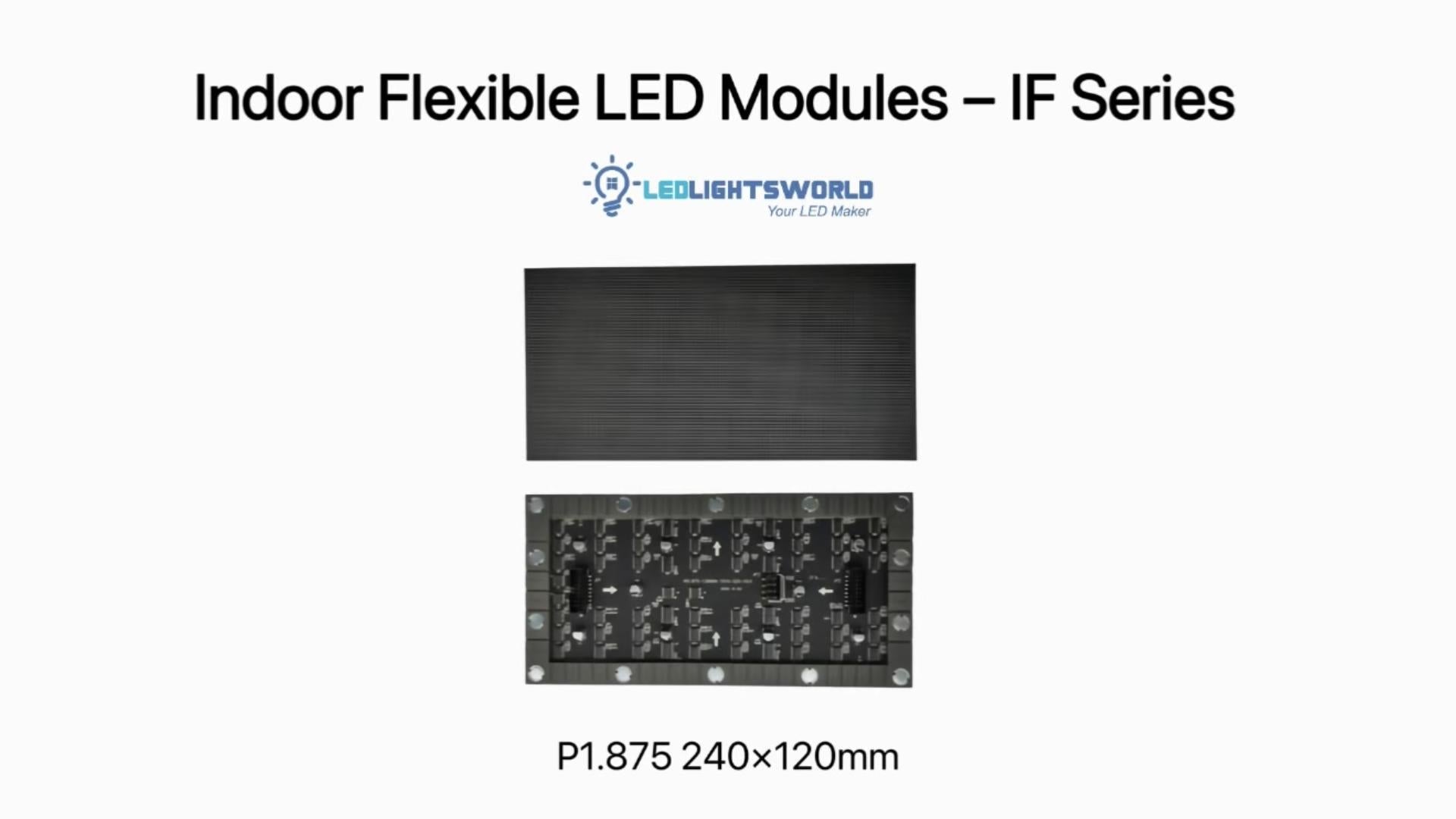 IF-2S Series P1.875 Flexible LED Module Indoor Soft Magnetic Display Demo | LEDLightsWorld