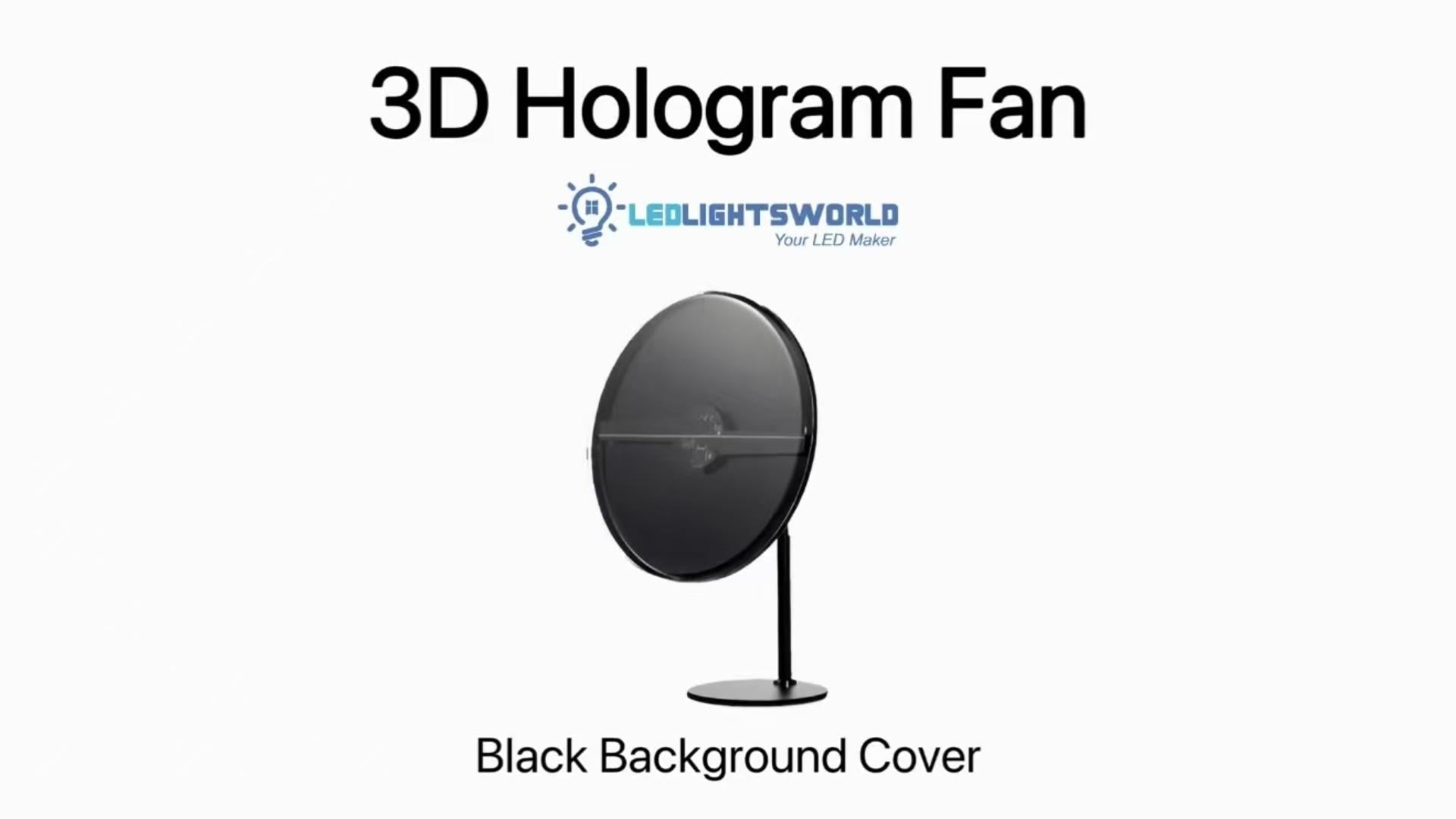 30cm 3D Hologram Fan Display 5V LED Advertising Player Desktop & Floor Stand Demo | LEDLightsWorld