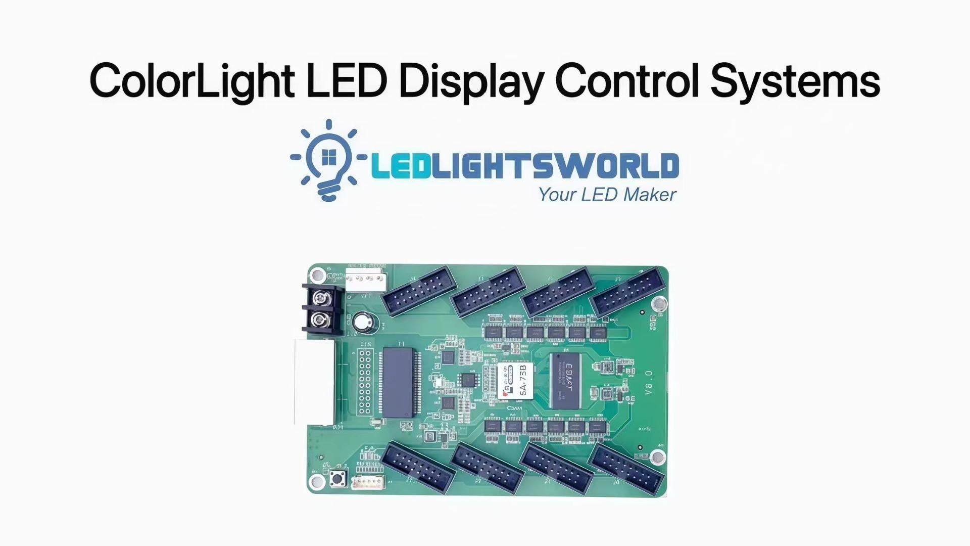 Colorlight 5A-75B LED Screen Receiving Card – High-Capacity RGB Control Demo | LEDLightsWorld