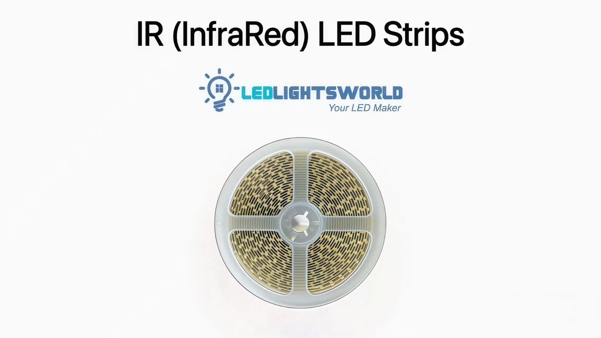 850nm Infrared LED Strip Light Demo – High Brightness IR for Security
