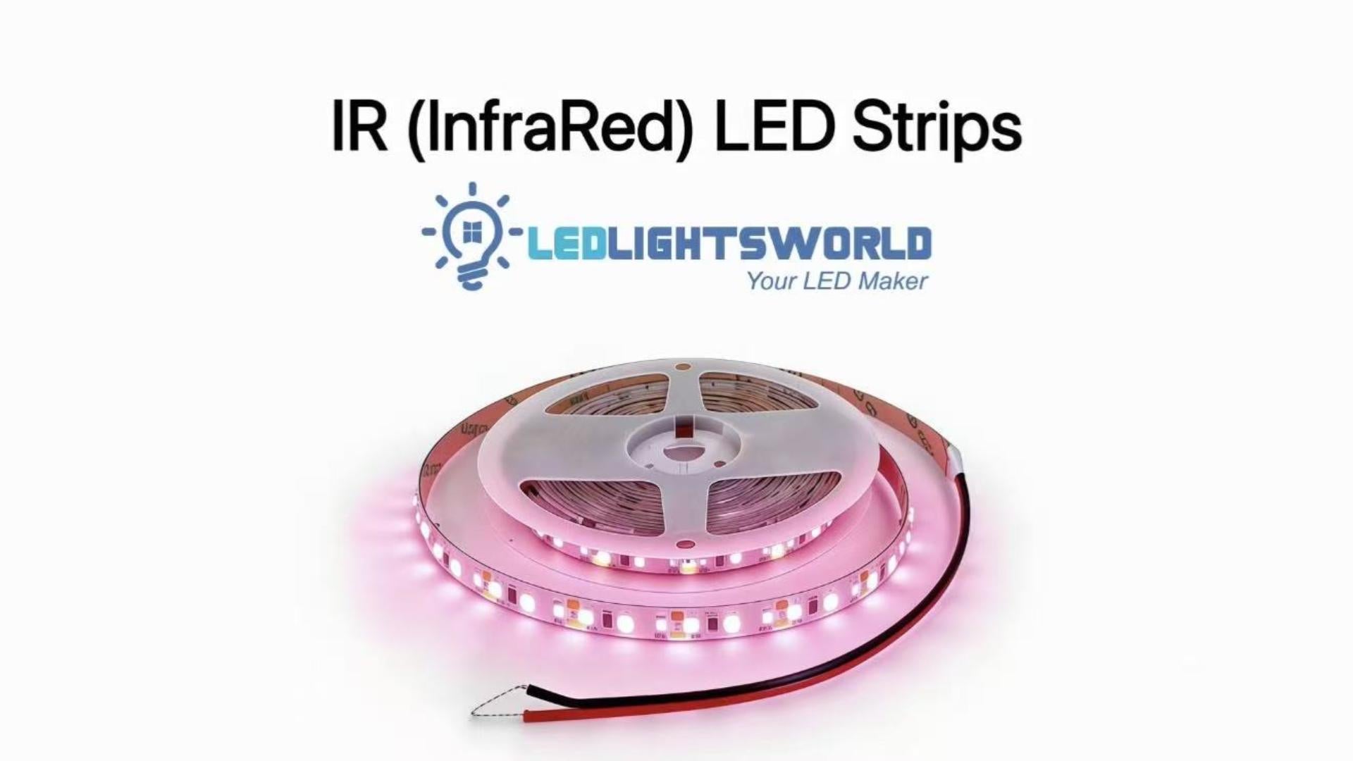 940nm Infrared LED Strip Light Demo – Invisible IR for Cameras & Sensors (120 LEDs/m) | LEDLightsWorld