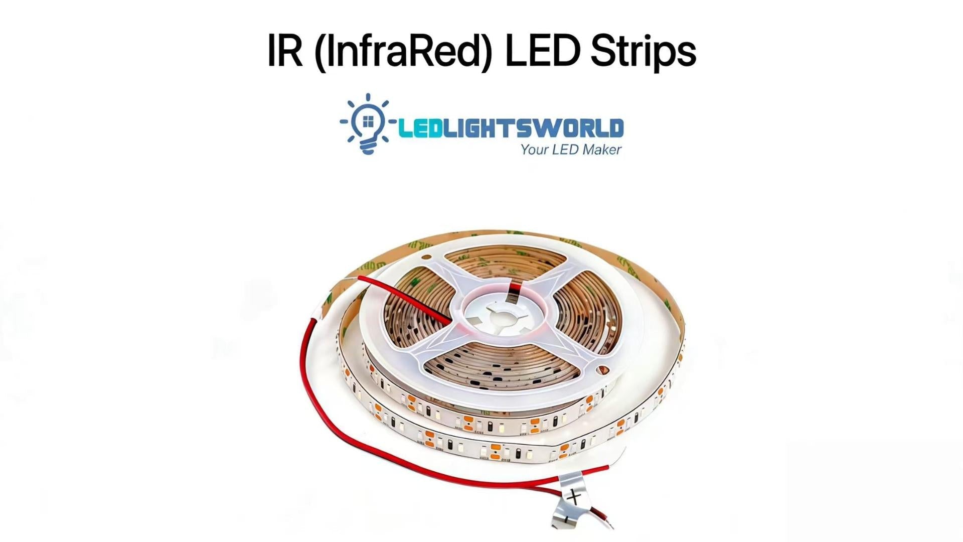 660–670nm Red LED Strip Light Demo | SMD2835 DC12V, 120 LEDs/m, IP65 | LEDLightsWorld